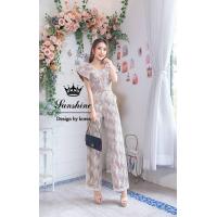 ราคา Set2ชิ้นเสื้อกางเกงขายาวลูกไม้ (21408053034)