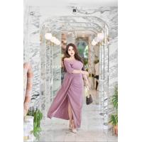 ราคา เดรสออกงานสาวอวบ เดรสออกงานคนอ้วน เปิดไหล่ ผ่าข้าง (21503107188)