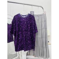 ราคา เสื้อยืด เสื้อยืดโอเวอร์ไซส์ เสื้อกลิตเตอร์ เสื้อใส่ไปปาร์ตี้ (21371254053)