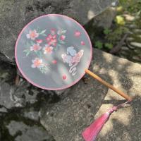 ราคา พัดจีนปักพู่ประตูเก่าพัดจีนสไตล์โบราณพัดจีนพัดจีนชุดฮั่นฝูพัดจีนปักสองด้านพัดจีนกี่เพ้าพัดปักลาย (21233248112)