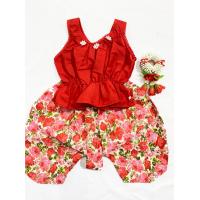 ราคา เสื้อคอกระเช้าเด็ก โจงกระเบน ได้ทั้งชุด (13160978736)