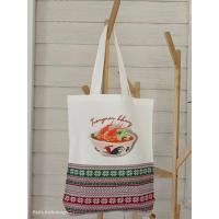 ราคา กระเป๋าผ้า ถุงผ้า ลายอาหารไทย Tote bag ต่อลายด้วยผ้าทอ สไตล์ Palis Art (20354974510)