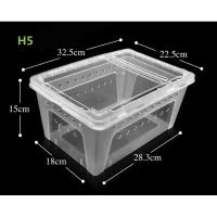 ราคา กล่องพลาสติกใสสัตว์เลื้อยคลานสัตว์เลื้อยคลาน กล่องเลี้ยงสัตว์เล็ก จิ้งจกผสมพันธุ์สดกล่องให้อาหาร (7151952897)
