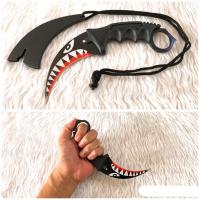 ราคา มีดคารัมบิต มีดควง แบบใบตาย ลายฟัน พร้อมส่ง ราคาถูก (17382090836)