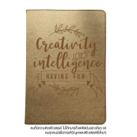 ราคา สมุดโน๊ตA5 หน้าปกลาย 1A 3C กระดาษคราฟท์เย็บขอบ พิมพ์ลายกราฟฟิก Inspiration Kraft Paper with Graphic Print Notebook A5 size เนื้อในกระดาษถนอมสายตา (11856775888)