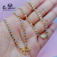 ราคา เงินแท้ 925 สร้อยคอเงินแท้ สองกษัตริย์ ลายบอลตัด ขนาด 3 มิล (10435027570)