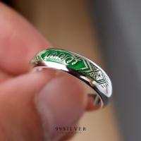 ราคา แหวนนามสกุลเงินแท้หน้ากว้าง 6 มิลลิเมตร ผิวโค้ง พร้อมแกะลายไทย สามารถสลักอักษรได้ พื้นหลังลงยาสีต่างๆได้ RS4C (9966755101)