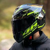 ราคา หมวกกันน็อครถจักรยานยนต์ helmet motorcycle helmet rally male personality fresh locomotive road safety (21501191498)