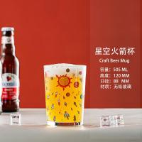 ราคา แก้วเบียร์โลโก้ที่นิยมในโลกออนไลน์แก้วไร้ระดับไฮเอนด์สำหรับใช้ในบ้านแก้วเบียร์ทรงข้าวสาลี IPA แก้วไพน์สไตล์อเมริกัน (19092108875)