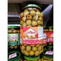 ราคา Crespo Green Olives มะกอกเขียว มะกอกไม่มีเมล็ด มะกอกเขียวสอดไส้พริกแดง ในน้ำเกลือ ตรา ครีสโป 907g (12475491934)