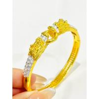 ราคา กำไลทองแฟชั่น ลายมงคล หนัก 1 บาท ไมครอน ชุบทอง หุ้มทอง แฟชั่น ทองสวย (21531999471)