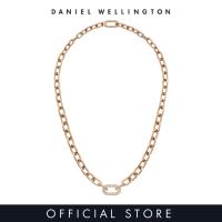 ราคา Daniel Wellington Crystal Link Necklace Rose Gold Silver Gold Fashion Necklace for women and men Stainless Steel Crystal DW Official Jewelry Authentic (21469104128)
