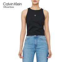 ราคา CALVIN KLEIN เสื้อกล้ามผู้หญิง Milano Jersey ทรง Slim รุ่น J223107 BEH สีดำ (21446468695)