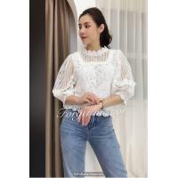 ราคา Forget me not เสื้อลูกไม้แฟชั่น งานสวย (21085023415)