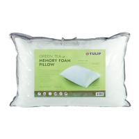 ราคา Memory Foam Pillow Fused With Green Tea Jacquard Pillowcase หมอนสุขภาพ หมอนเมมโมรี่โฟม แบรนด์ Tulip (14140918851)