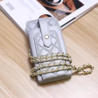 ราคา กระเป๋าใส่มือถือหนังแกะลายสี่เหลี่ยมข้าวหลามตัดสไตล์ชาแนลกระเป๋าสะพายข้างหนังแท้กระเป๋าเงินอเนกประสงค์สายโซ่กระเป๋าแบบชิ้นเดียวกระเป๋ามินิแฟชั่น (21106581728)