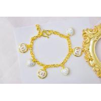 ราคา สร้อยข้อมือหหุ้มทองแท้ สร้อยข้อมือทองไมครอน กำไลข้อมือ ไม่ลอกไม่ดำ ชุบทอง 24K ชุบทองคำแท้ 100 (20513048362)