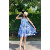 ราคา มินิเดรสมัดย้อมสายเดี่ยวสีพาสเทล (21404097599)