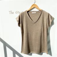 ราคา เสื้อยืด คอวี ผ้าสลาฟ อก 36 ยาว 24 (20367745662)