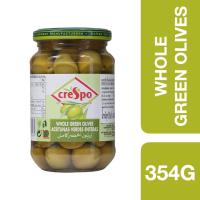 ราคา Crespo Whole Green Olives 354g คริสโป มะกอกเขียวในน้ำเกลือ 354 กรัม (21247381430)