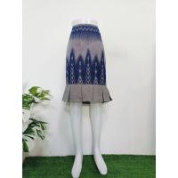ราคา กระโปรงหางปลาสั้น กระโปรงผ้าไทย ผ้าไทยลายลิซ่า (21468070093)