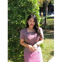 ราคา ชุดเดรสผ้าไทย ผ้าไหม สีกะปี (21606946266)