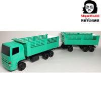 ราคา หม่ำโมเดลรถพ่วงของเล่น ไม่มีฝาท้าย construction dump truck ไม่มีฝาท้าย สิบล้อลากลูกของเล่น รถหม่ำโมเดล1 24 รถพ่วงดั้มจำลองรถของเล่น (20903711398)