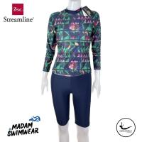 ราคา Size S BSC Streamline ชุดว่ายน้ำหญิง ชุดแยกชิ้น แขนยาว กางเกง (18793351005)
