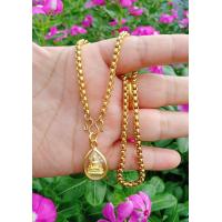 ราคา สร้อยคอเด็ก พร้อมจี้พระพุทธชินราช งานสแตนเลสเลเซอร์ทอง ยาว14นิ้ว (20394365812)