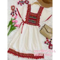ราคา ชุดเดรสพื้นเมือง มินิเดรสสั้น ชุดดอย ชุดชาวเขา ใส่เที่ยวเหนือ (21549717461)