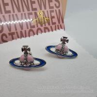 ราคา Vivienne Westwood Small Neo Bas Relief Earrings ต่างหูวิเวียน ดาวเสาร์ ลงสี ประดับคริสตัล ภาพถ่ายงานจริง สวยมาก สายพาสเทล ราคา เพียง 129 ไม่รวมกล่อง อุปกรณ์ (21293877941)