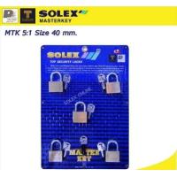ราคา กุญแจ SOLEXมาสเตอร์คีย์ 5 ตัวชุด (4266656163)