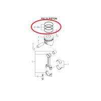 ราคา ชุดแหวนลูกสูบ ISEKI NT540 NT542 (17765520626)