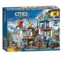 ราคา LEGO City Mountain Headquarters Police Department Special Police Prison Motorcycle Chasing Assembled Building Block 60174 Boy (8088116858)