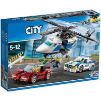 ราคา LEGO City police catching thieves high speed pursuit of mobile police station robbing cars assembling building blocks LEGO toys 60138 (21456151711)