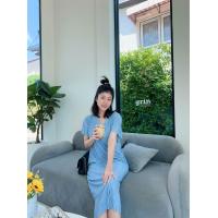 ราคา Minirin M10 Pleat dress ชุดคลุมท้อง ชุดให้นม 2in1 คลุมท้องและให้นมได้ ชุดคลุมท้องทำงาน (21591670895)