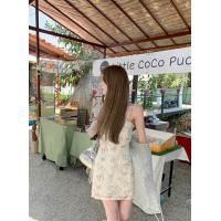 ราคา kloset A เดรสสายเดี่ยวลายผีเสื้ิ เสื้อคลุมแขนยาว (21535574015)