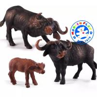 ราคา Munich Play โมเดลสัตว์ Buffalo ควายป่า พ่อแม่ลูก ชุด 3 ตัว จากหาดใหญ่ (16759299713)