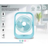 ราคา NIKKO พัดลมชาร์จไฟอเนกประสงค์ พกพาสะดวก ขนาด7นิ้ว มีLED ใช้ได้นาน L2837Bรับประกัน1ปี (8970512251)