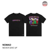 ราคา เสื้อยืดสกรีนลายแนวสตรีท NEVER GIVE UP NOMAD เสื้อผู้ชาย ผู้หญิง ผ้าคอตตอน100 (11024915560)