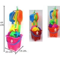 ราคา ชุดเล่นทรายถังพร้อมอุปกรณ์ตักทราย ถังตักทราย ชุดตักทราย คละแบบ (20791660349)