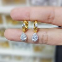 ราคา ต่างหูทองไมครอน ต่างหูทองชุบ เศษทองคำแท้ สร้อยหุ้มทอง ชุบทอง 24K ไม่ลอก ไม่ดำ (21612669591)