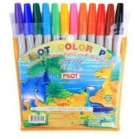 ราคา PILOT ปากกาเมจิก ปากกา หัวแหลม 12 สี (11358653024)