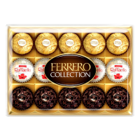 ราคา Ferrero Collection Pralines Chocolate Gift Assorted Rocher Coconut Raffaello and Dark Chocolate Rondnoir Box of 15 162g (21406302094)