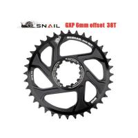 ราคา SNAIL ใบจานหน้าเดี่ยว ใบจานเดี่ยว SRAM GXP BB30 3mm 6mm offset 34T 36T 38T 40T Tooth Plate Narrow Wide Chainwheel ฺBlack (10524708802)
