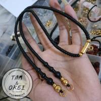 ราคา สร้อยคอกะลา ประคำไม้งิ้วดำ แขวนพระเครื่อง 3 ห่วง หลัง 1 องค์ (18920404598)