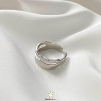 ราคา Double ring แหวนเงินแท้ 925 เครื่องประดับเงินแท้ 925 แหวนปรับขนาดได้ (21561434856)