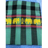ราคา ผ้าขาวม้าทอมือ ตาสก๊อต ปักลายช้าง (21348814178)