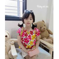 ราคา เสื้อลายดอกสงกรานต์เด็ก พร้อมส่ง ทรงแขนตุ๊กตาน่ารักมาก (21521684272)