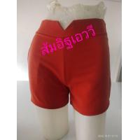 ราคา กางเกงขาสั้นผู้หญิง รุ่นขอบเอววีซิปหลัง ผ้าฮานาโกะ S 5XL (6321930602)